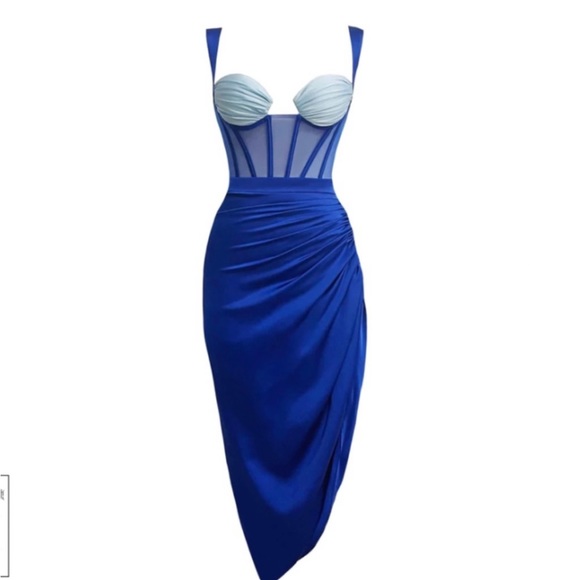 Adeirlina NWT Formal The Ice Land Mermaid Corset Midi Dress - Size S - Picture 1 of 12